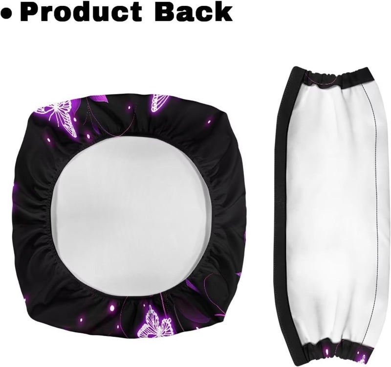 LedBack Purple Butterfly Rollator Walker Seat Cover Walker Accessories Walkers for Seniors Accessories Protective Cover, Easy to Install - Image 4